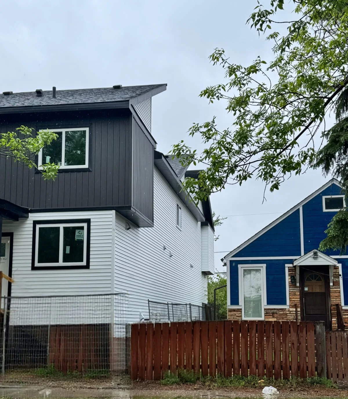 Side view of the new Montrose six-unit building by Lifegate